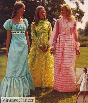 1972 prom dresses