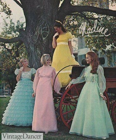 1970s prom dress