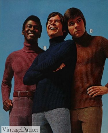 1972 ribbed turtleneck shirts mens shirts 1970s