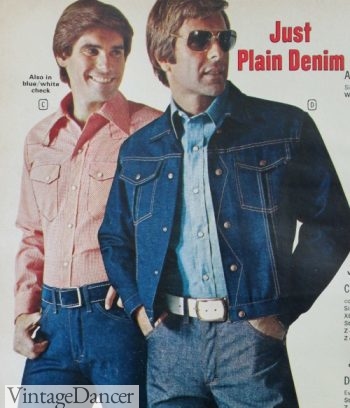 Mens 1970s denim jacket