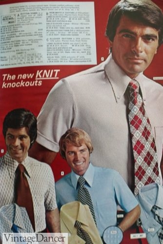 1973 mens knit dress shirts
