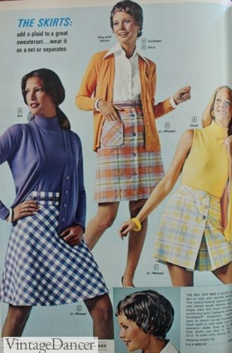 1973 plaid skirts