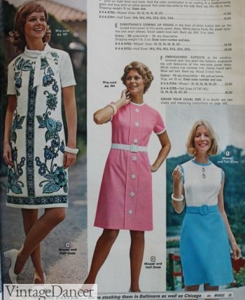 1970s shift dress