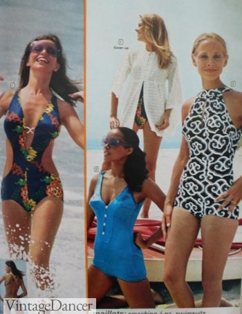 1970s swimwear fashion trends 1973 bathing suits