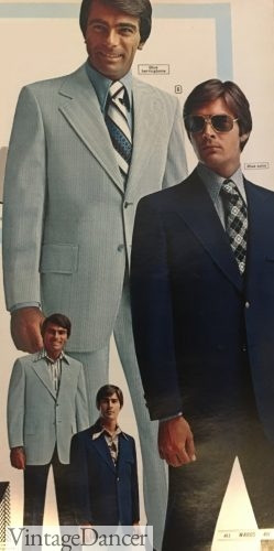 1973 mens 70s steel blue and navy suits