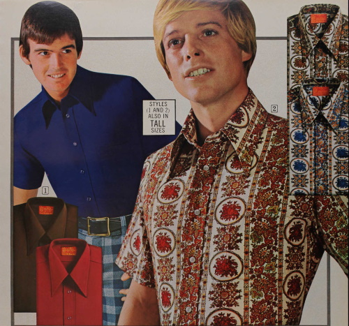 mens retro 70's shirts