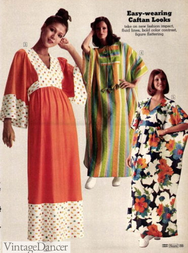 70s caftan house dress mumu dress vintage kaftan style dresses