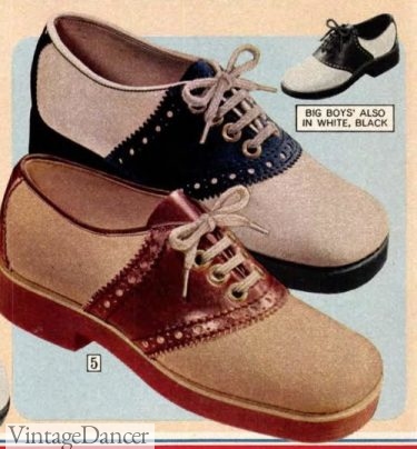 1974 boys saddle shoes