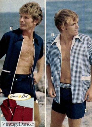 1974 Button down cabana shirts