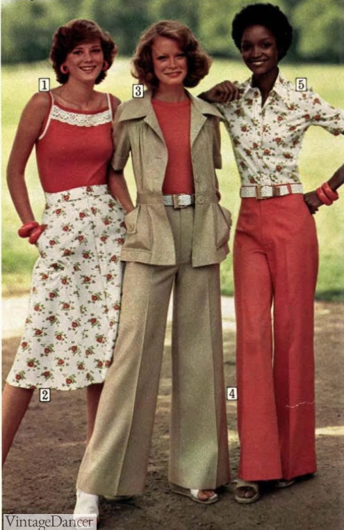 1970s Casual outfits for women from 1975