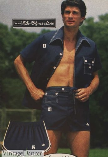 1975 mens swim shorts with coin flap pocket