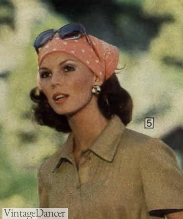 1976 polka dot scarf