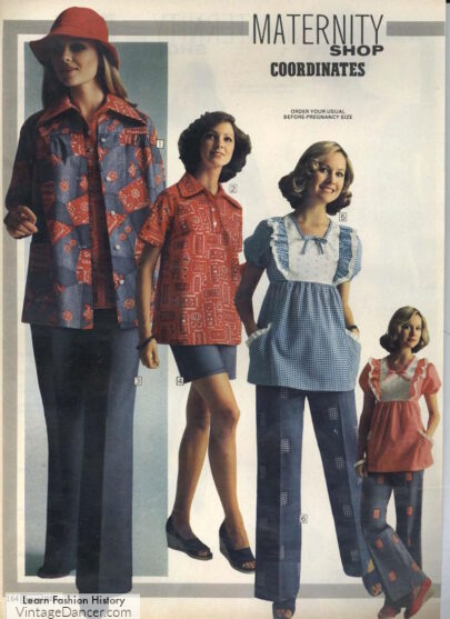 1970s maternity clothes fashion trends retro maternity clothes