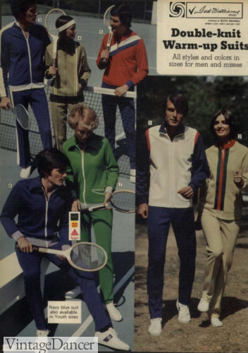 70s workout clothes mens 1976 warm up suits