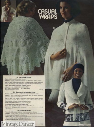 Vintage Knit Scarves, Shawls for Winter &#8211; History 1910-1970s, Vintage Dancer