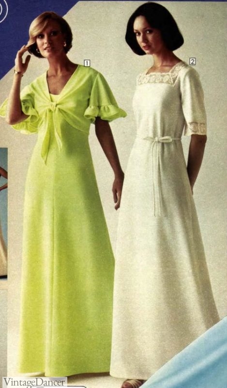 1970s formal dress