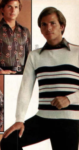 1977 striped ski sweater