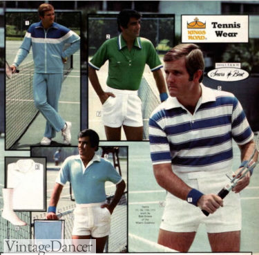 70s workout clothes 1977 mens tennis outfits