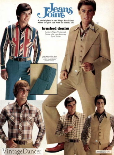 1977 men's suits and shirts