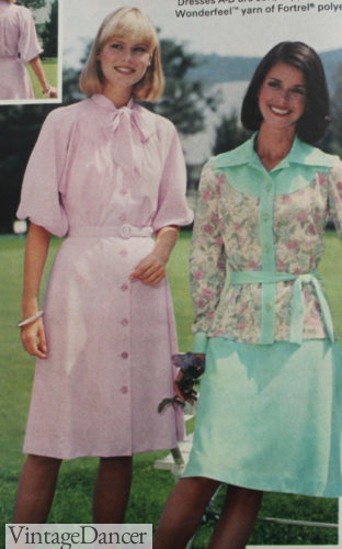 1977 and 70s softer shirtwaist dress a tunic top dress 1970s