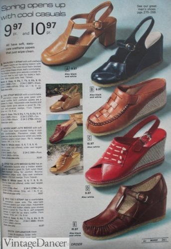 1977 wedge sole shoes