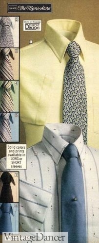 1970s mens dress shirts