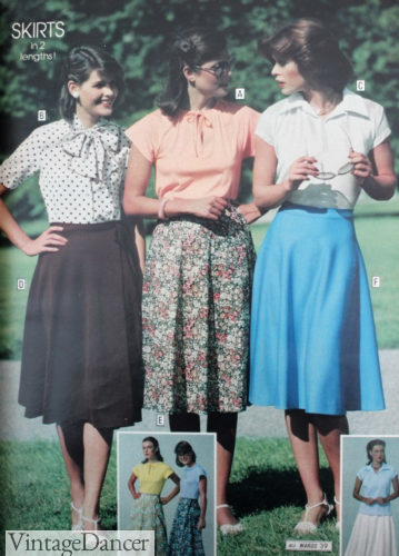 1978 retro skirts 70s outfits