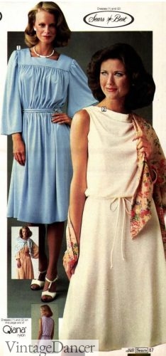 1978 nylon knit party dresses