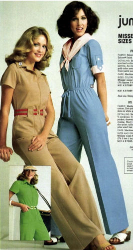 1978 casual jumpsuits 1970s coveralls