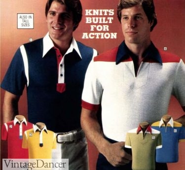 1978 mens colorblock polo shirts
