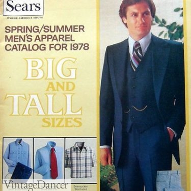 1970s Sears men's Big and Tall Catalog