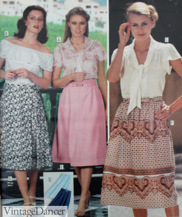1979 peasant skirts 1970s summer outfits boho