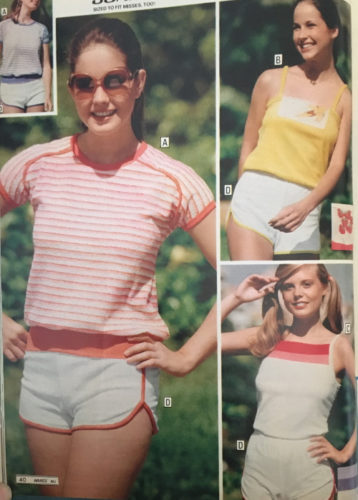 70s exercise clothes 1979 girls PE clothes