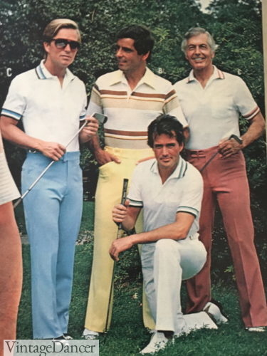 1979 mens striped polo shirts and pastel pants