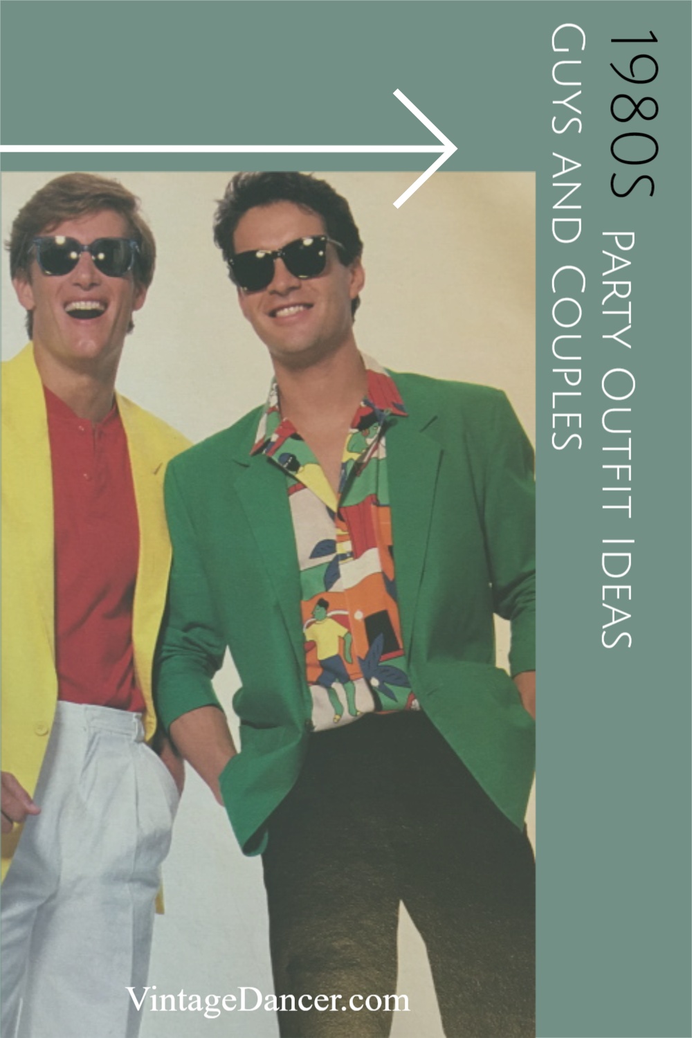 1980s Party Outfit Ideas for Girls, Guys and Couples