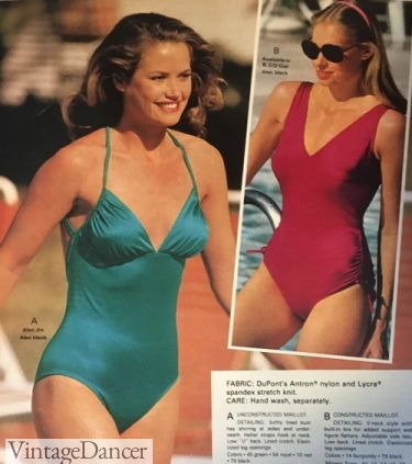 80s Swimsuits 90s Bathing Suits Bikini Swimwear