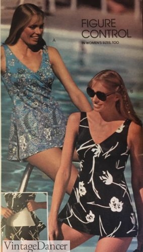 1980s swimsuits swimdress 80s