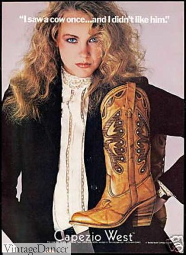 80s western boots women by Capezio