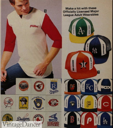 1982 men's baseball hats for the Major Leagues