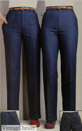 80s fashion 1984 stretch denim jeans