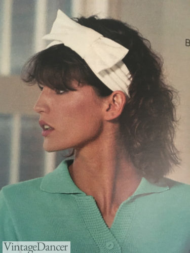 1986 headband with bow