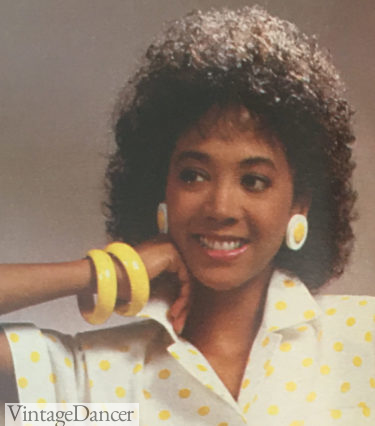 80s hairstyles black curly