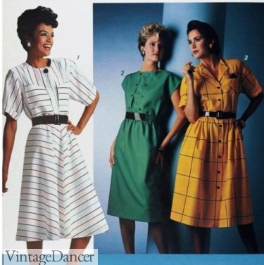 80s Dress Styles  Casual to Formal 1980s Dress Fashions