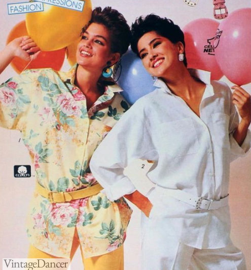 Oversized shirts cheap 80's style