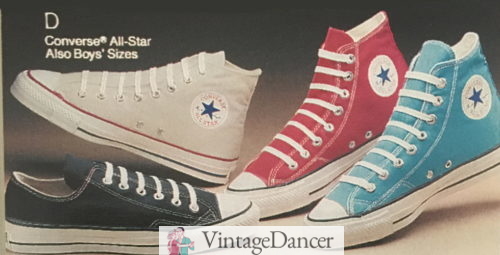 1987 Converse shoes, high and low, in all colors