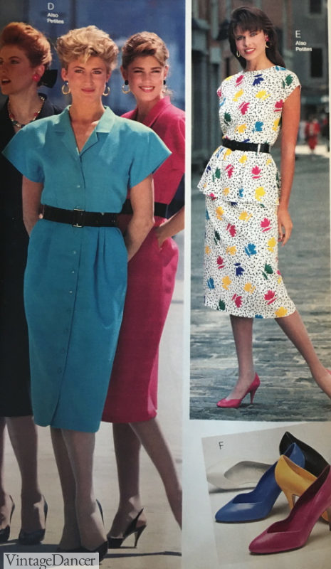 1987 pop pattern, colors big shoulder pads 80s fashion trends