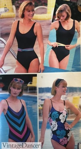 1980s swimsuits one piece bathing suits 80s