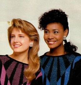 1980s hairstyles women girls teens long hair