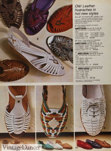 1980s hurraches sandals shoes women summer trends fashion