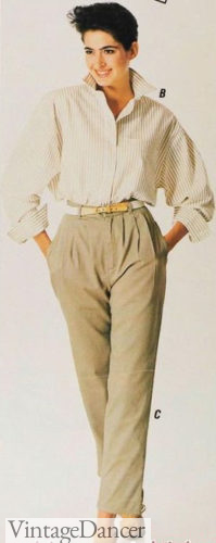 1980 pleated khaki pants women #hikercore autumn fall fashion ideas